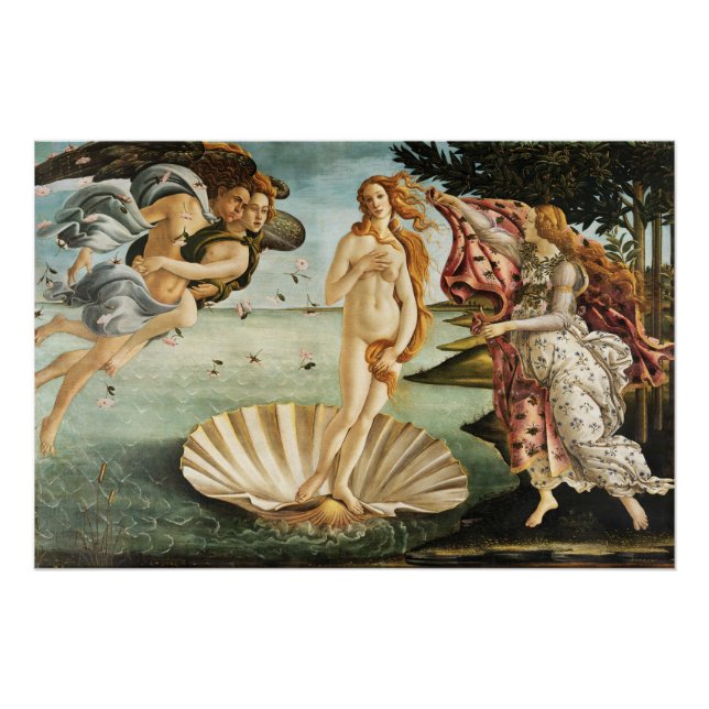 Pôster Sandro Botticelli's The Birth of Venus (Frente)