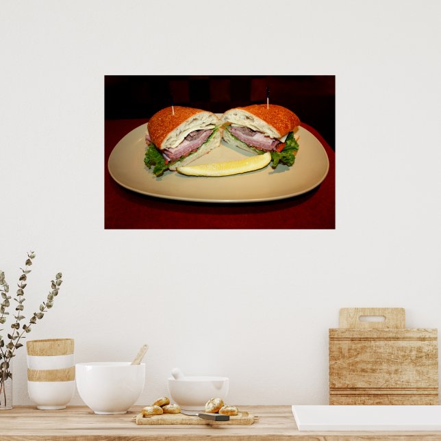 Poster Sanduíche da Hora do Almoço Sorriso (Cozinha)