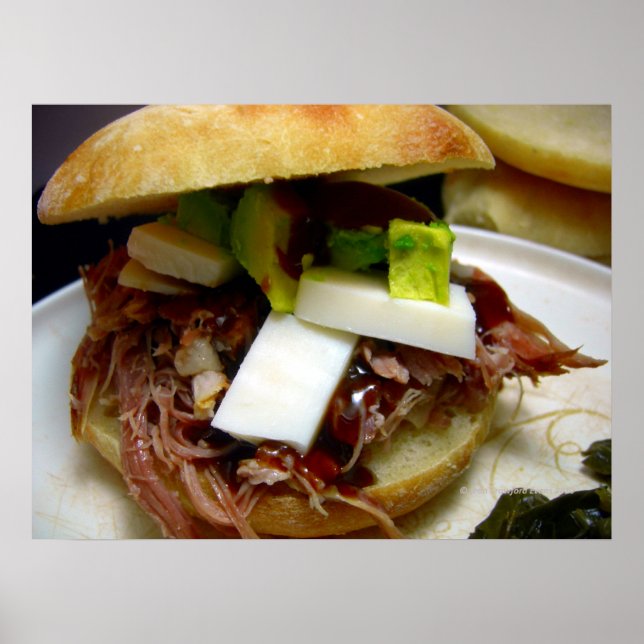 Poster Sanduíche de porco descascado (Frente)