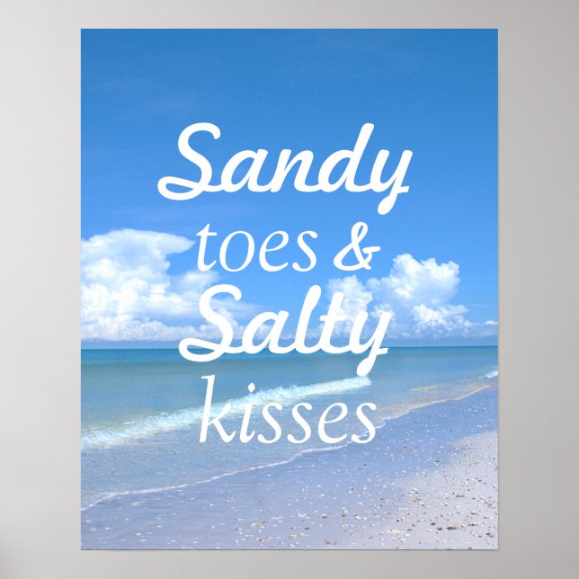 Pôster Sandy Toes E Salty Kisses (Frente)