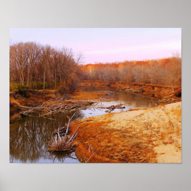 Pôster Sangamon River Near Lincoln's New Salem, Illinois (Frente)