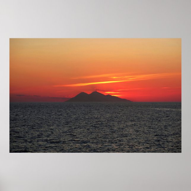 Poster Sangeang Api Sunset (Frente)