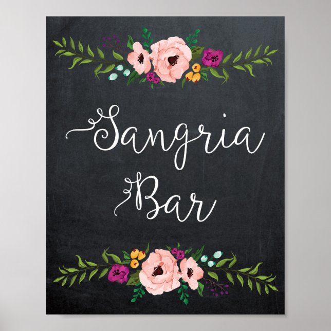Poster Sangria - bar (Frente)