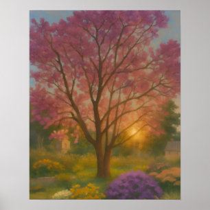 Poster Sangue de ouro - Pintura de Jardim Sunset