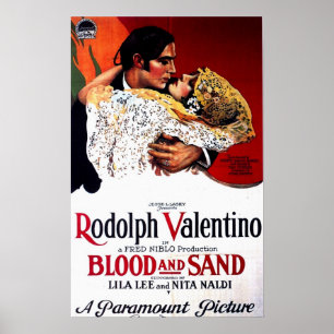Poster Sangue e areia, cartaz cinematográfico de