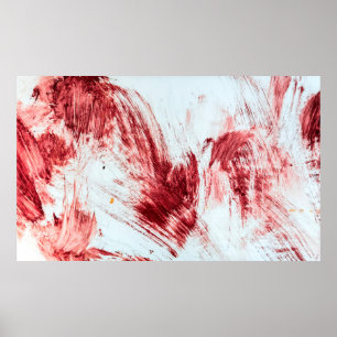 Poster Sangue e marcas sangrentas na velha banheira. Hall