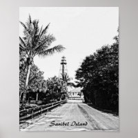 Sanibel Island Flórida Farol Arte Imprimível