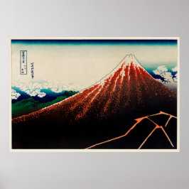 Poster Sanka Hakuu por Katsushika Hokusai (Monte Fuji)