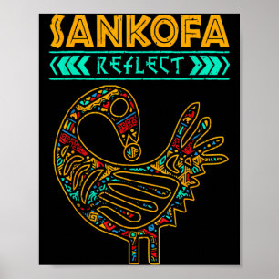 Poster Sankofa História Negra Afro Orgulho Africano Homen