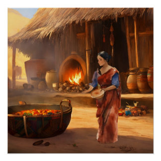 Pôster Sanskrit Splendor: Indústria Indiana