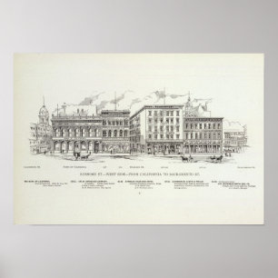 Pôster Sansome West side California e Sacramento