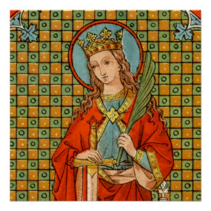 Pôster Santa Bárbara de Nicomédia (JP 01) Cartaz 20"x20"