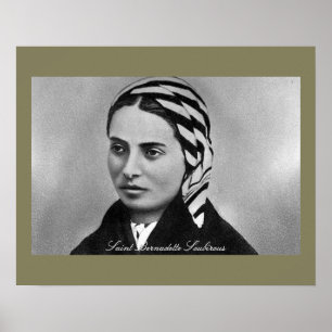 Pôster Santa Bernadette Soubirous