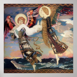 Poster “Santa Brígida” Arte Angelical por John Duncan