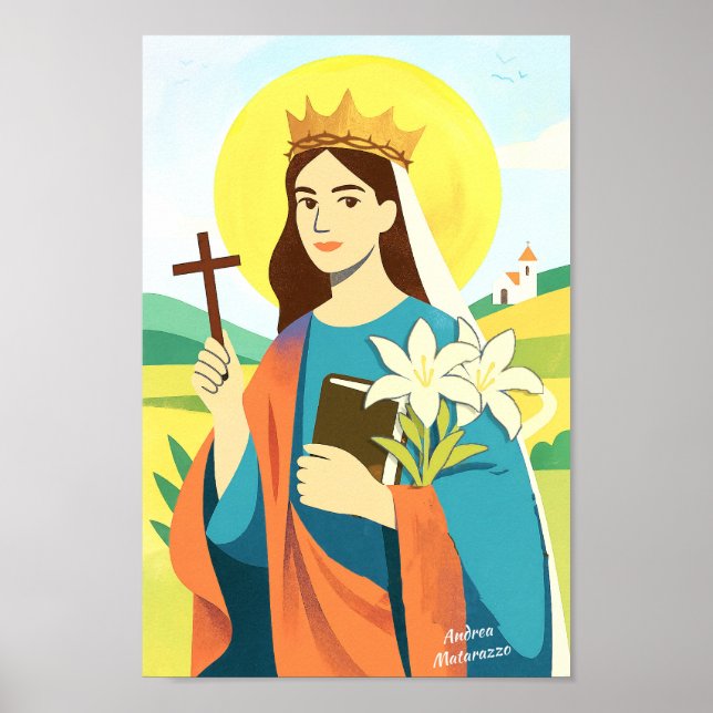 Poster Santa Catarina de Siena (Frente)