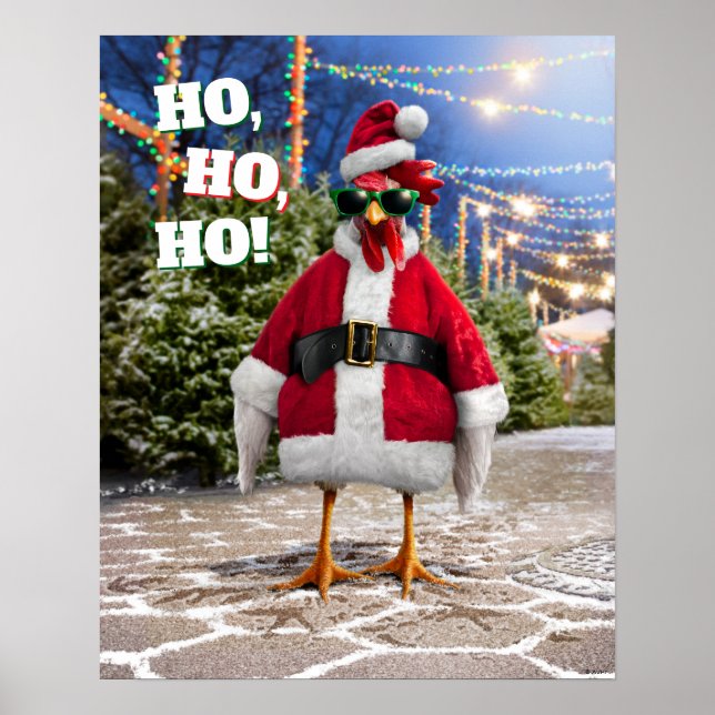 Poster Santa Chicken (Frente)