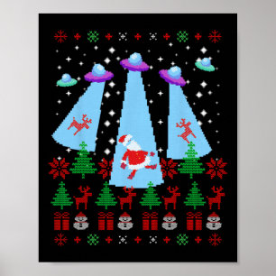 Poster Santa Claus Alienígena Invasão Xmas Espaço Ufo Ugl