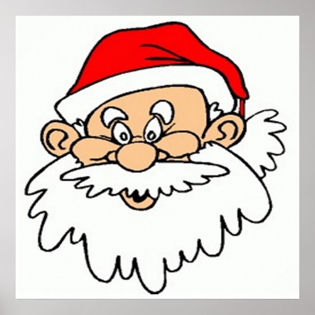 PÔSTER SANTA CLAUS FACE (Frente)
