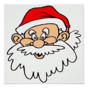 PÔSTER SANTA CLAUS FACE
