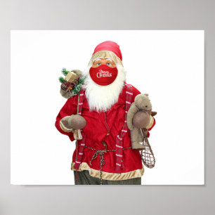 Poster Santa Claus Face Mask