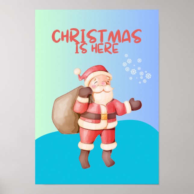 Poster Santa Claus Magic traz o Natal à vida com o (Frente)