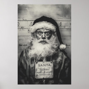 Poster Santa Claus Mugshot: Lista Maldita Enganou-se
