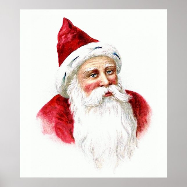 Poster Santa Claus Retrato (Frente)