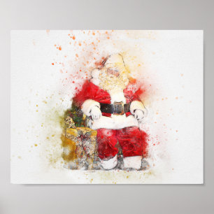 Poster Santa Claus Sentado