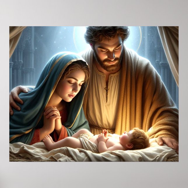 Poster Santa Família Natal (Frente)