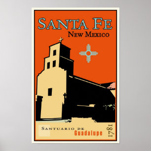 Pôster Santa Fé, New mexico, EUA