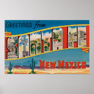 Pôster Santa Fé, New mexico - grandes cenas da letra