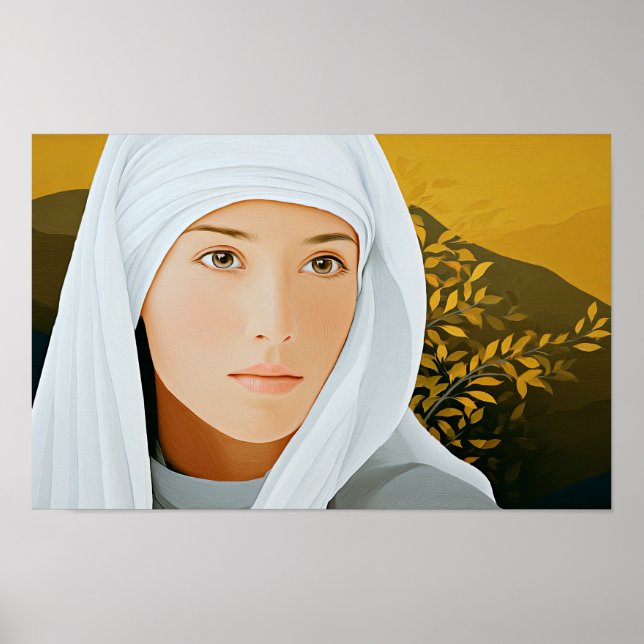 Poster Santa Francisca de Roma: Um Coração para o Serviço (Frente)