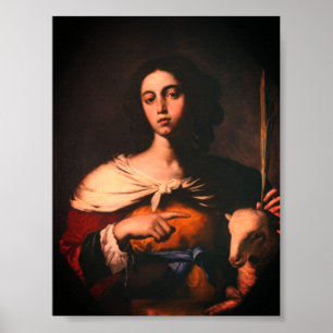 Poster Santa Inés (by Guarino, 1650)