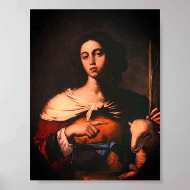 Poster Santa Inés (by Guarino, 1650) (Frente)