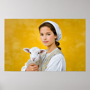 Poster Santa Inês de Roma: Inocência e Coragem