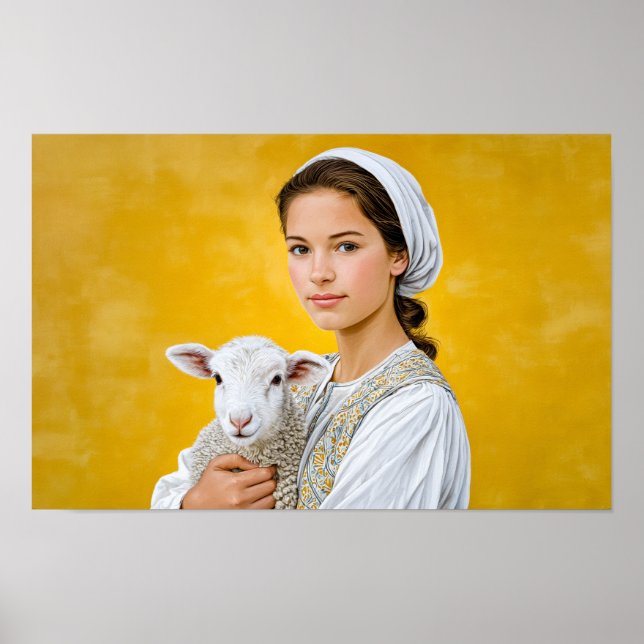 Poster Santa Inês de Roma: Inocência e Coragem (Frente)