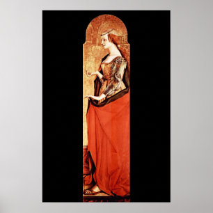 Pôster SANTA MARIA MAGDALENA 2 Dourado,Vermelho,Preto