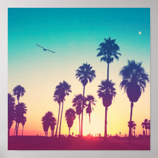 Poster Santa Monica Beach