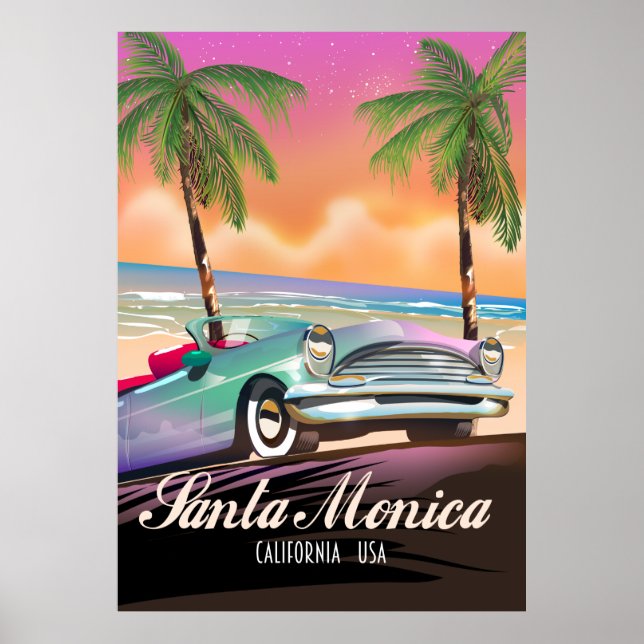 Poster Santa Mônica Califórnia EUA (Frente)