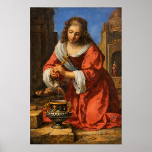 Poster Santa Práxis por Johannes Vermeer