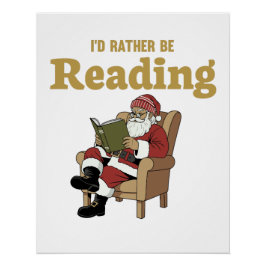 Pôster Santa Reading