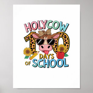 Poster Santa Vaca 100 Dias De Escola 100º Dia De Teac Mai