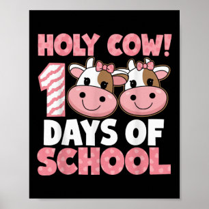 Poster Santa Vaca 100 Dias De Professora De Meninas Escol