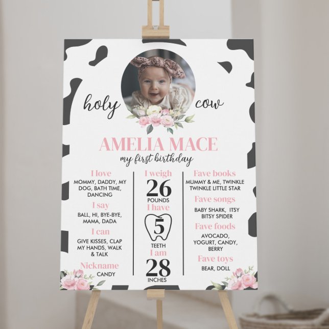 Poster Santa vaca, sou o primeiro sinal de aniversário (Criador carregado)