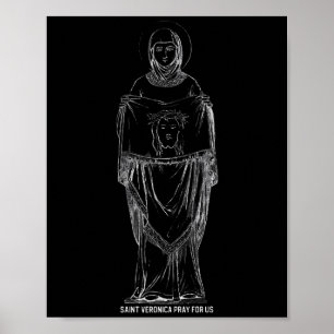 Poster Santa Verônica Reze Por Nós Católico Cristão Fait