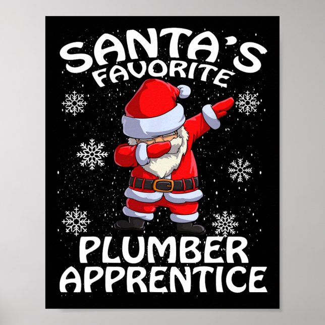 Poster Santa's Favorite Plumber Apprentice Christmas  (Frente)