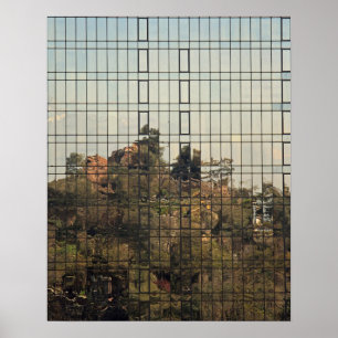 Poster Santiago, reflexo no Chile