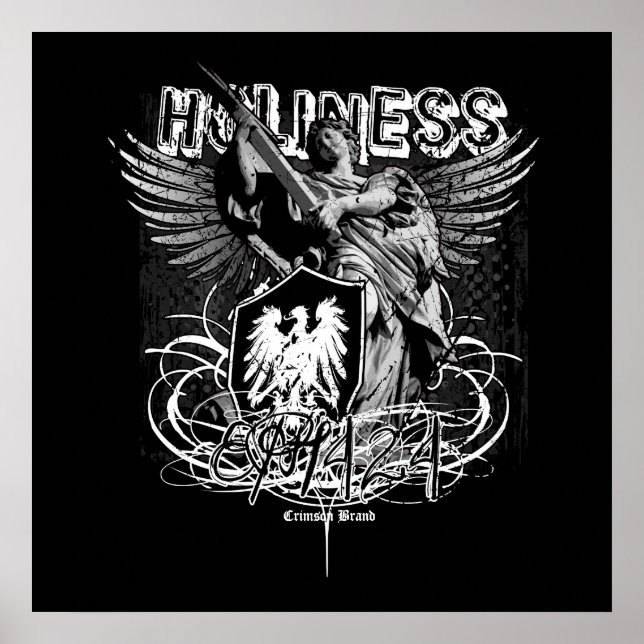 Pôster Santidade - Efesianos 4:24 (Frente)