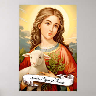 Poster Santo Agnes de Roma