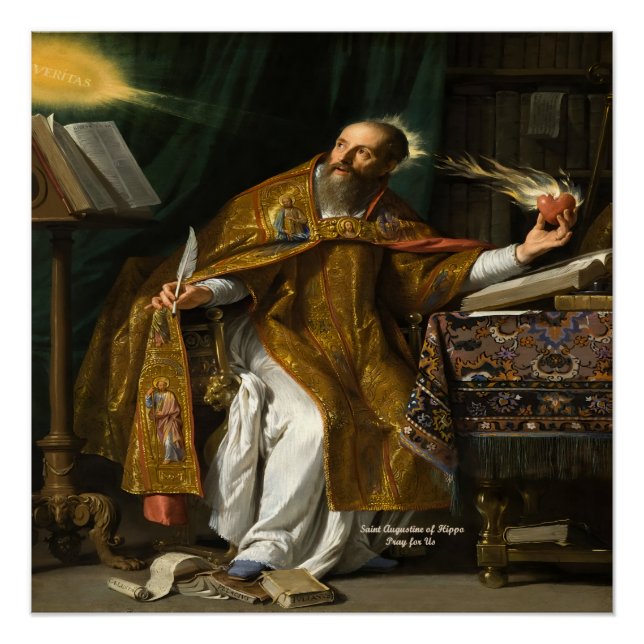 Pôster Santo Agostinho de Hipona (Frente)